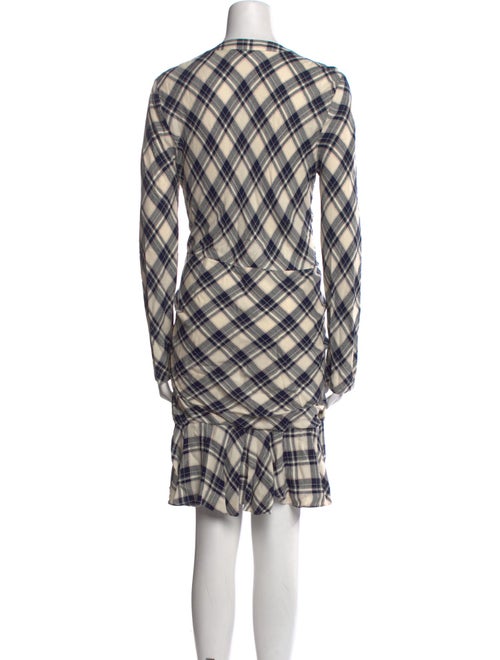 Veronica Beard Plaid Print Mini Dress