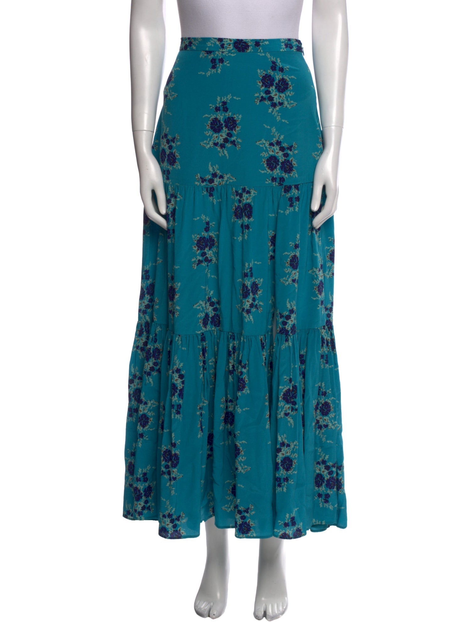 Veronica Beard Silk Midi Length Skirt