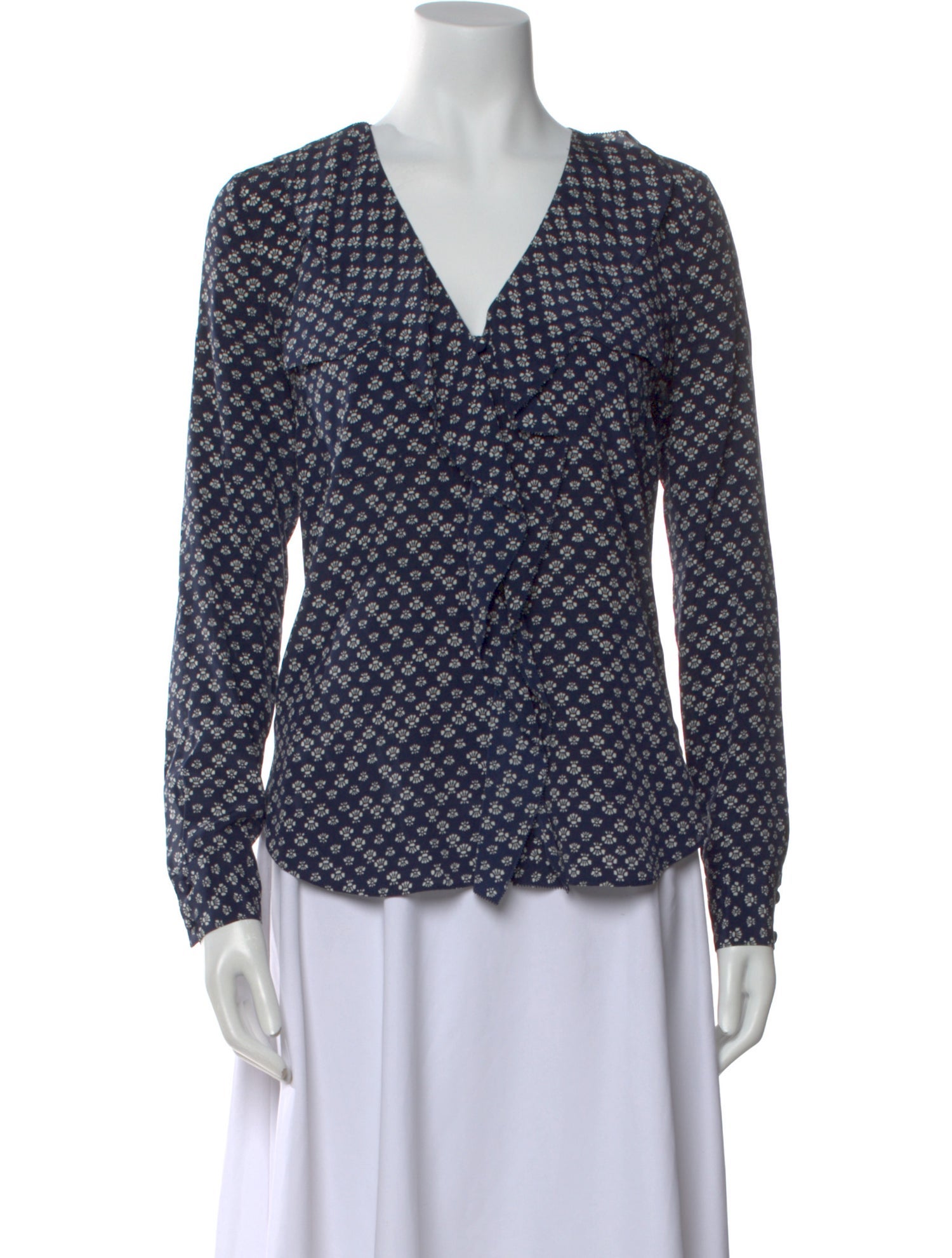 Veronica Beard Silk Printed Blouse