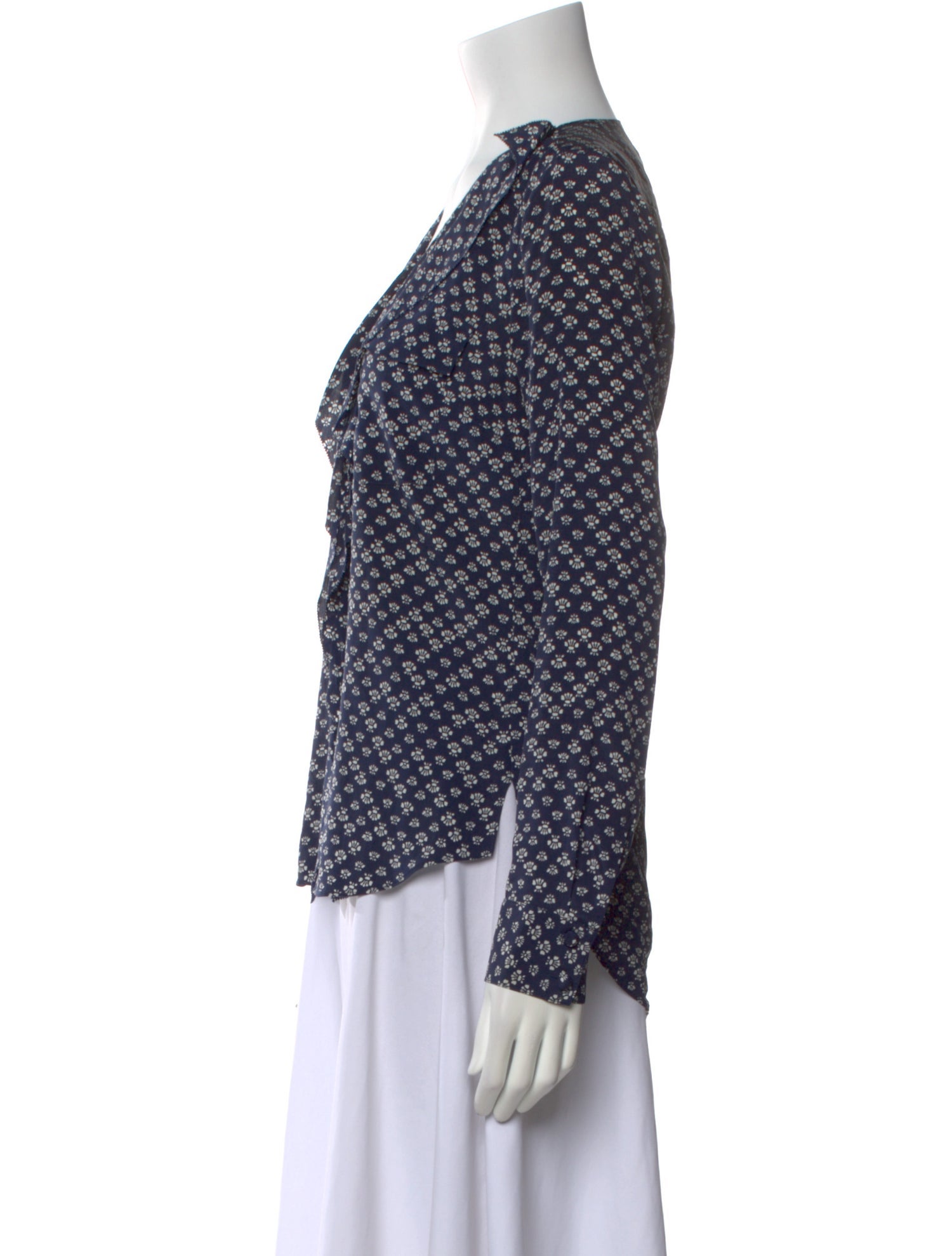 Veronica Beard Silk Printed Blouse