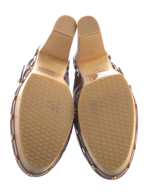 Veronica Beard Leather Studded Accents Mules