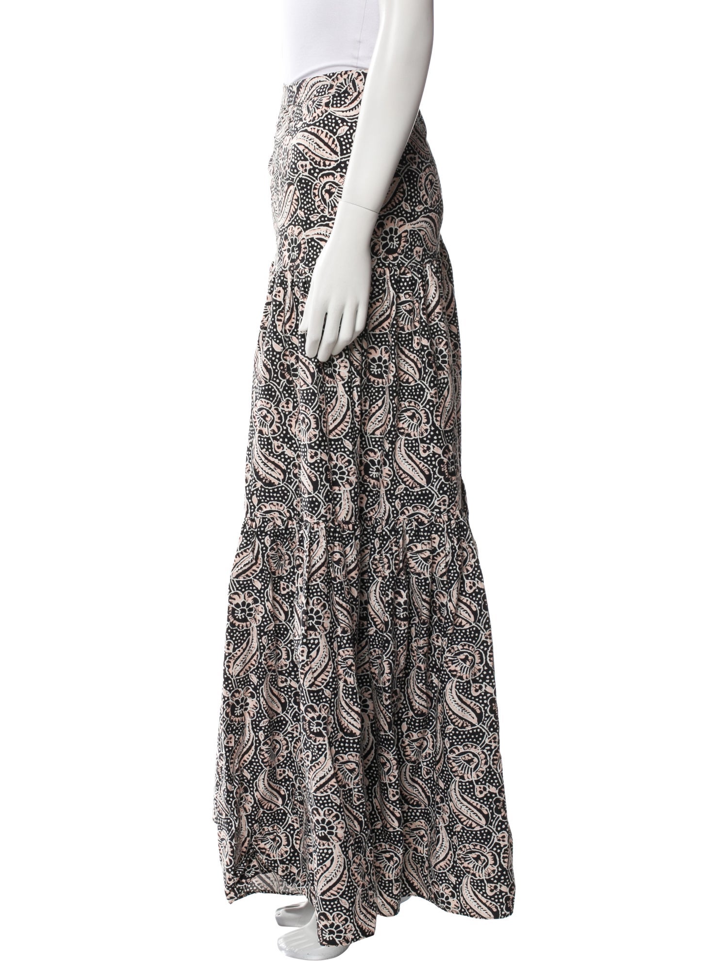 Veronica Beard Printed Long Skirt