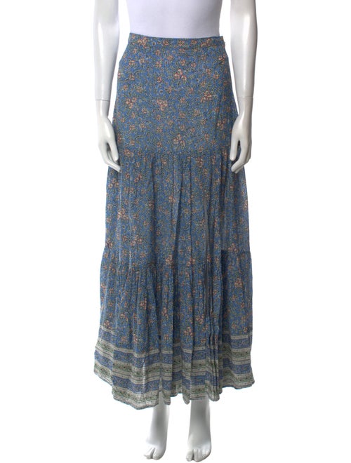 Veronica Beard Floral Print Midi Length Skirt