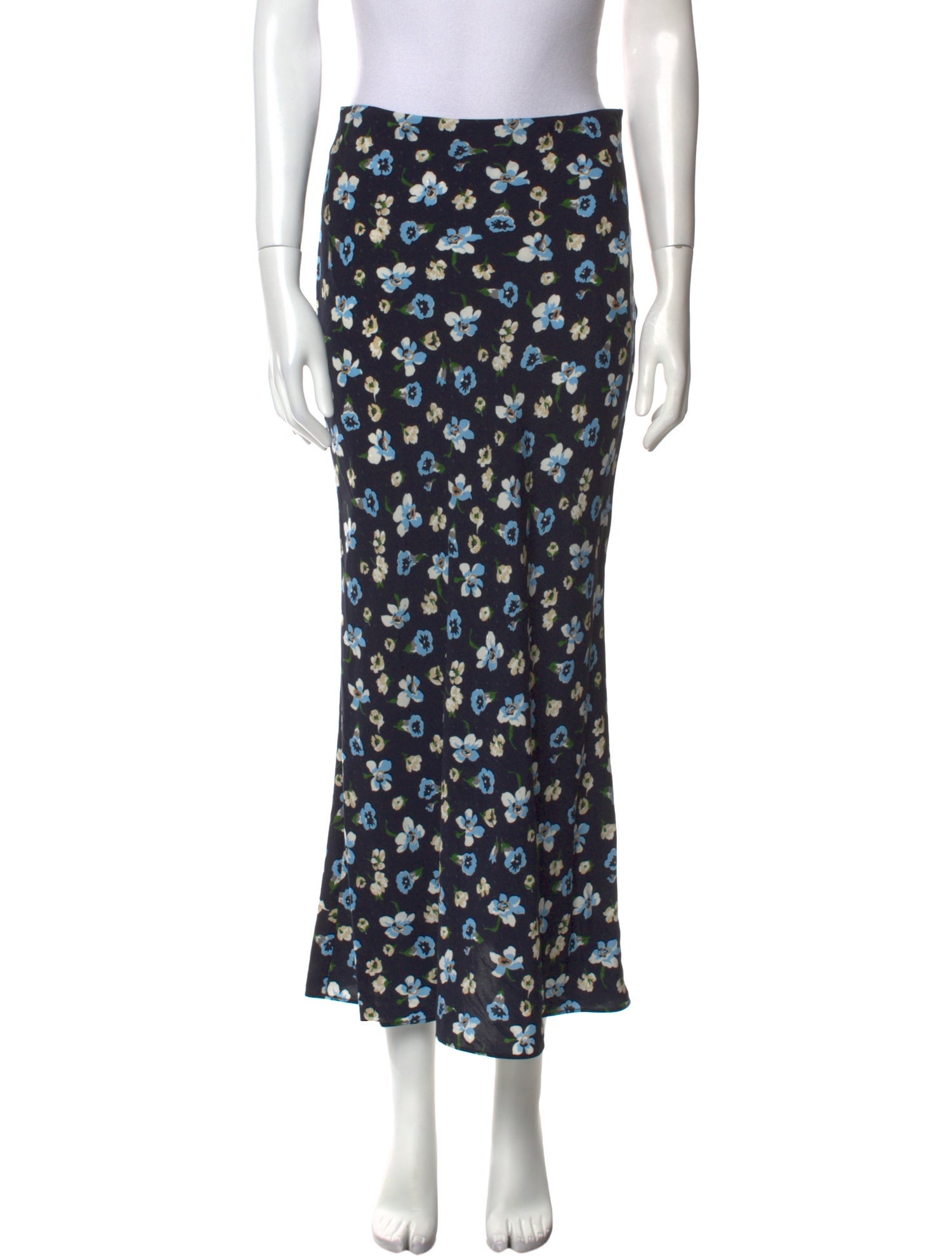 Veronica Beard Floral Print Long Skirt