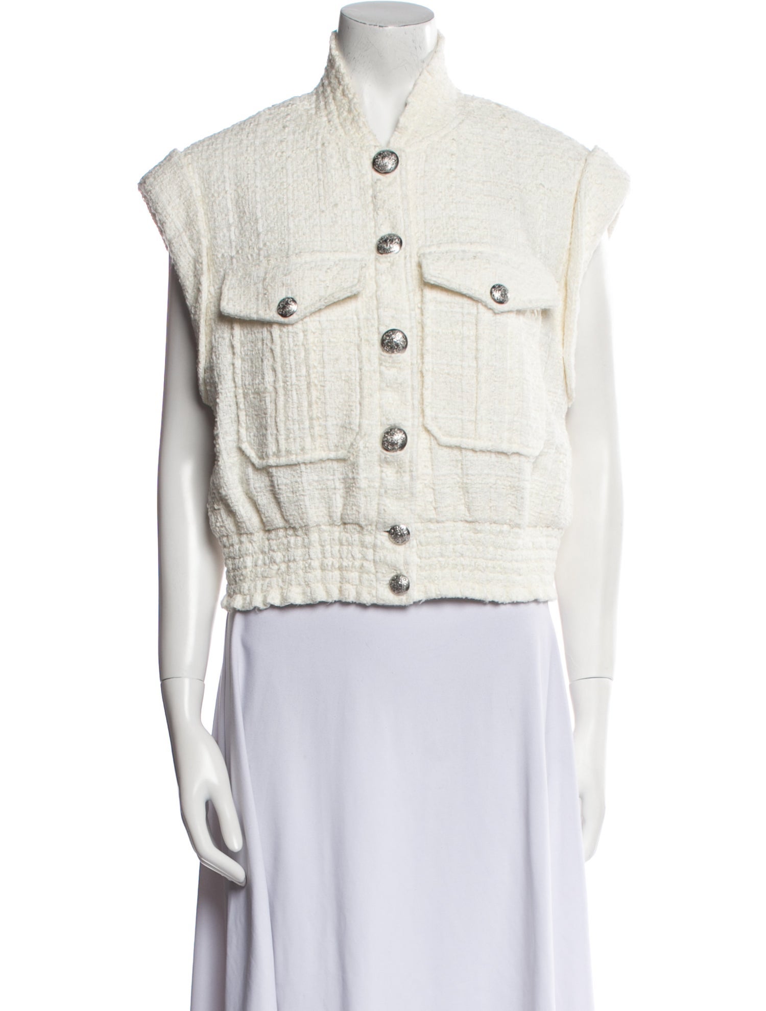 Veronica Beard Plaid Print Vest