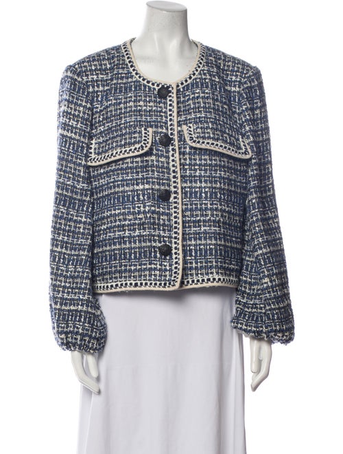 Veronica Beard Tweed Pattern Evening Jacket