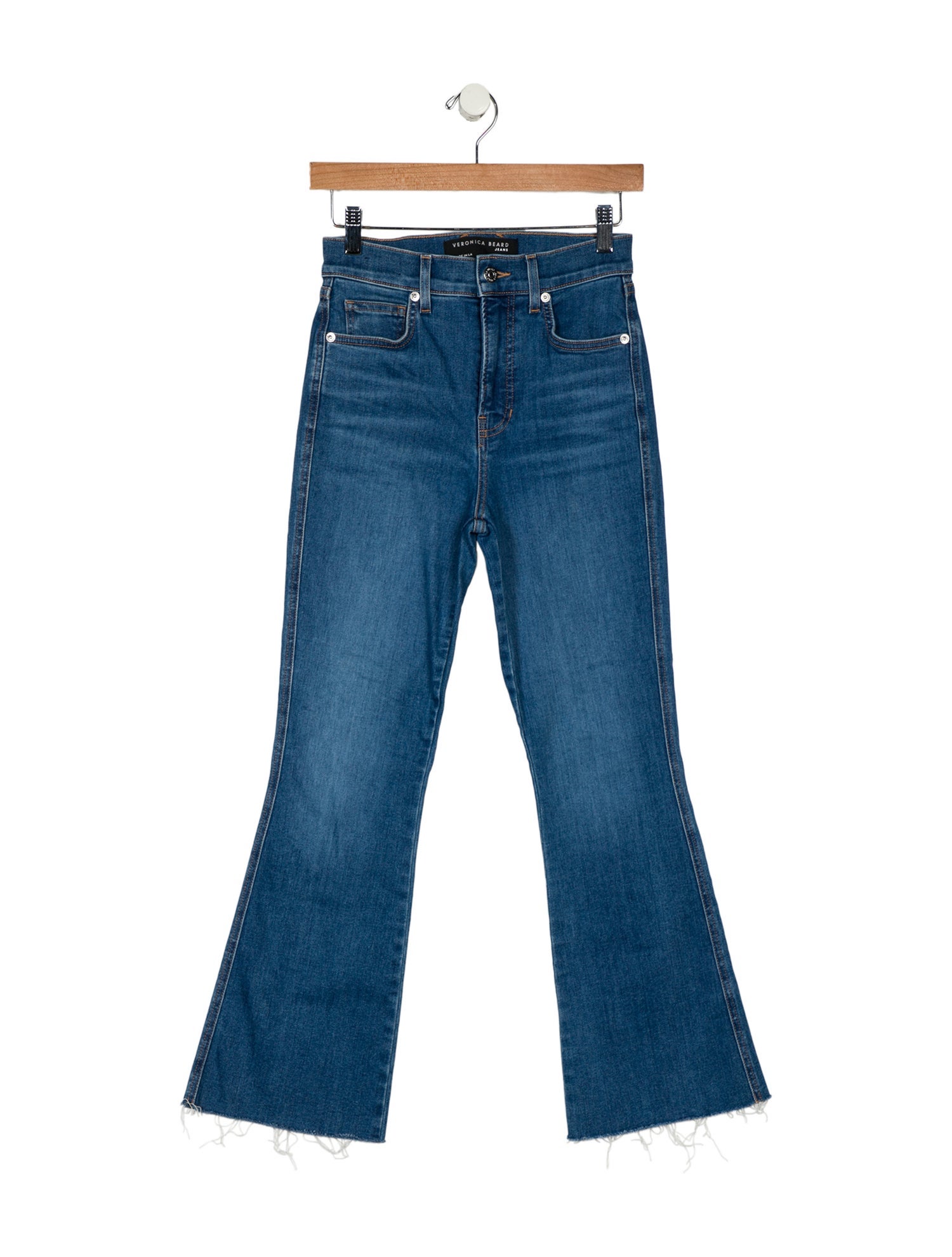 Veronica Beard High-Rise Wide Leg Jeans