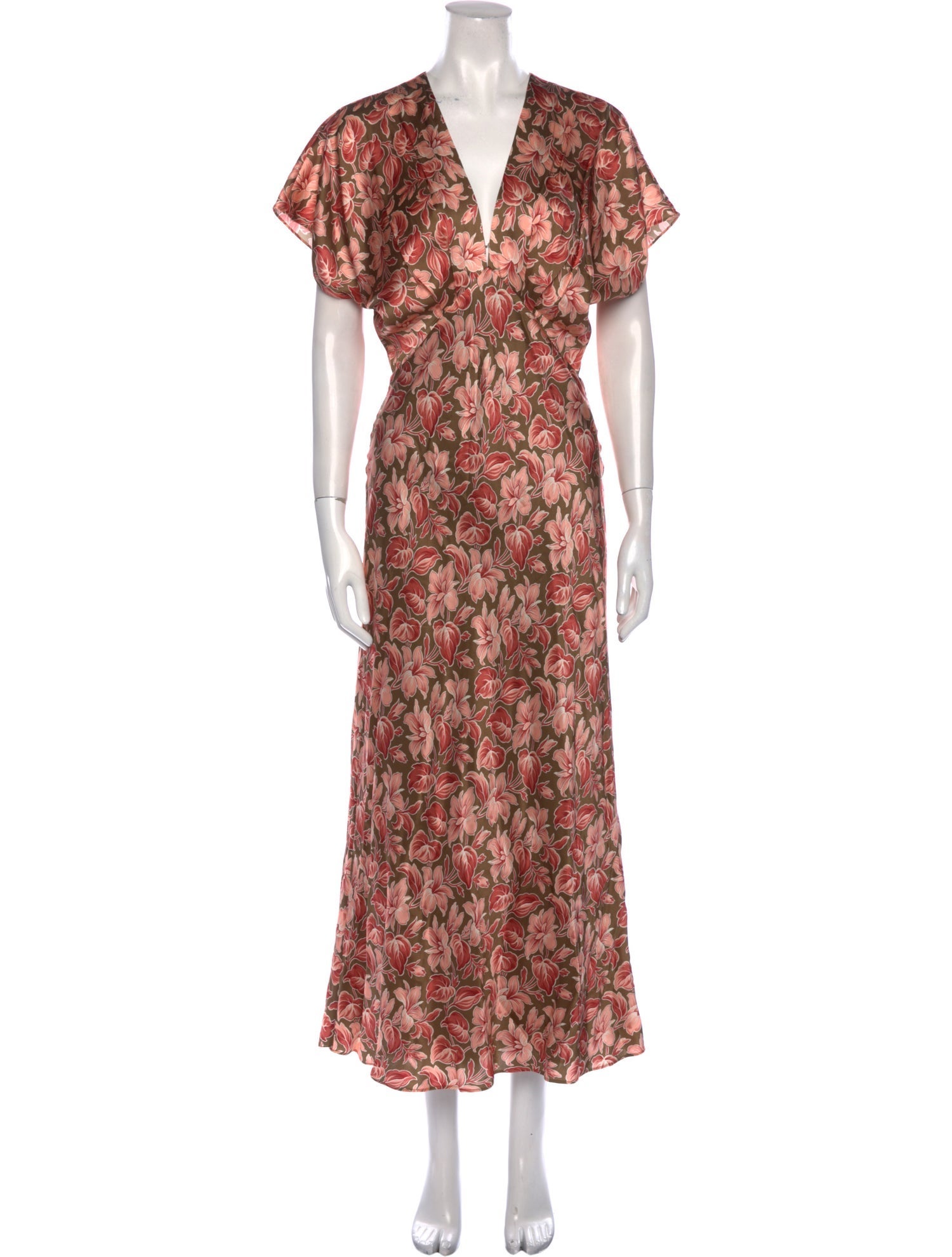 Veronica Beard Floral Print Long Dress