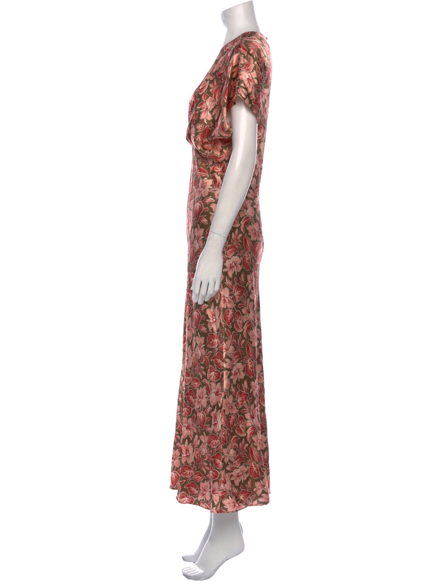 Veronica Beard Floral Print Long Dress