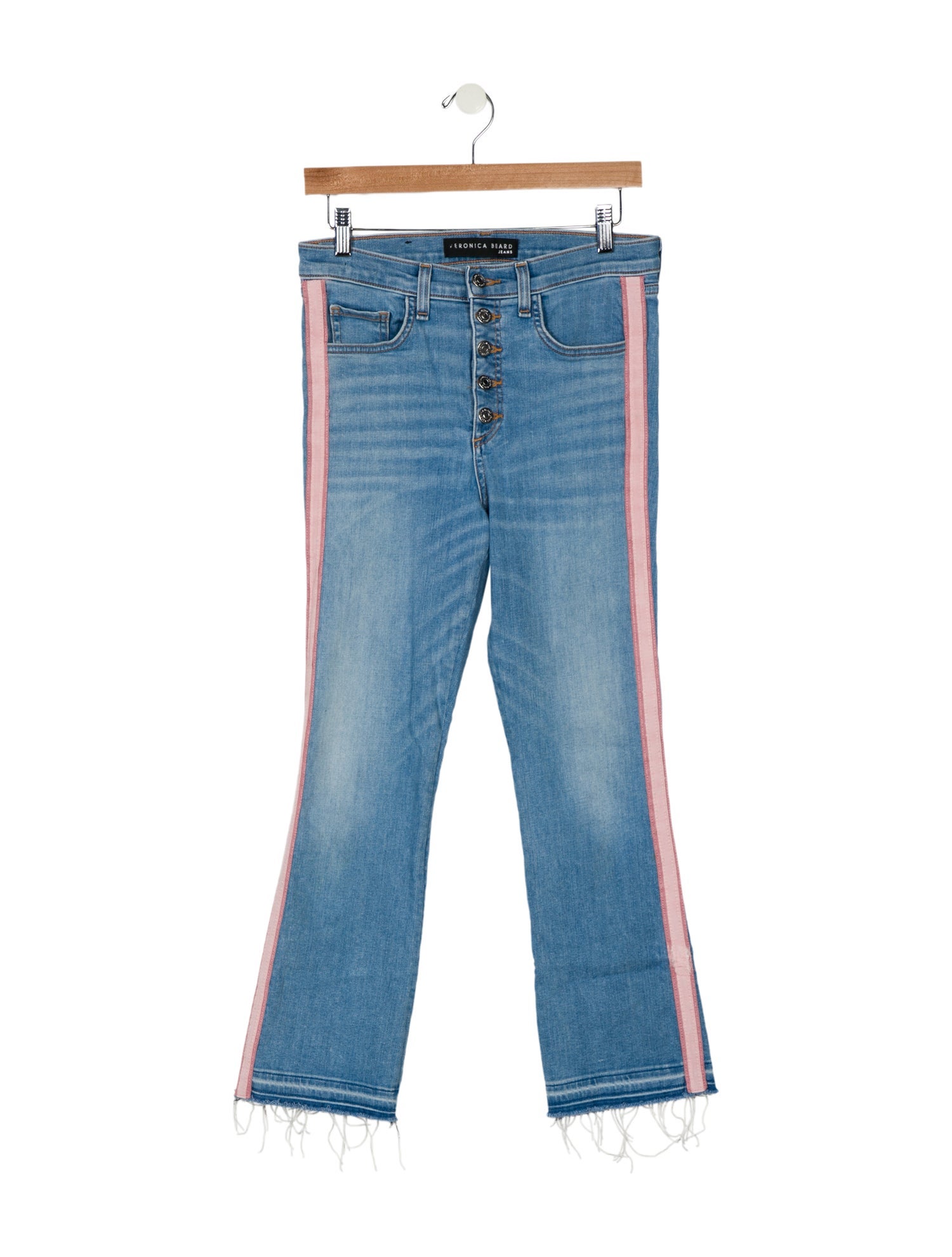 Veronica Beard Mid-Rise Straight Leg Jeans