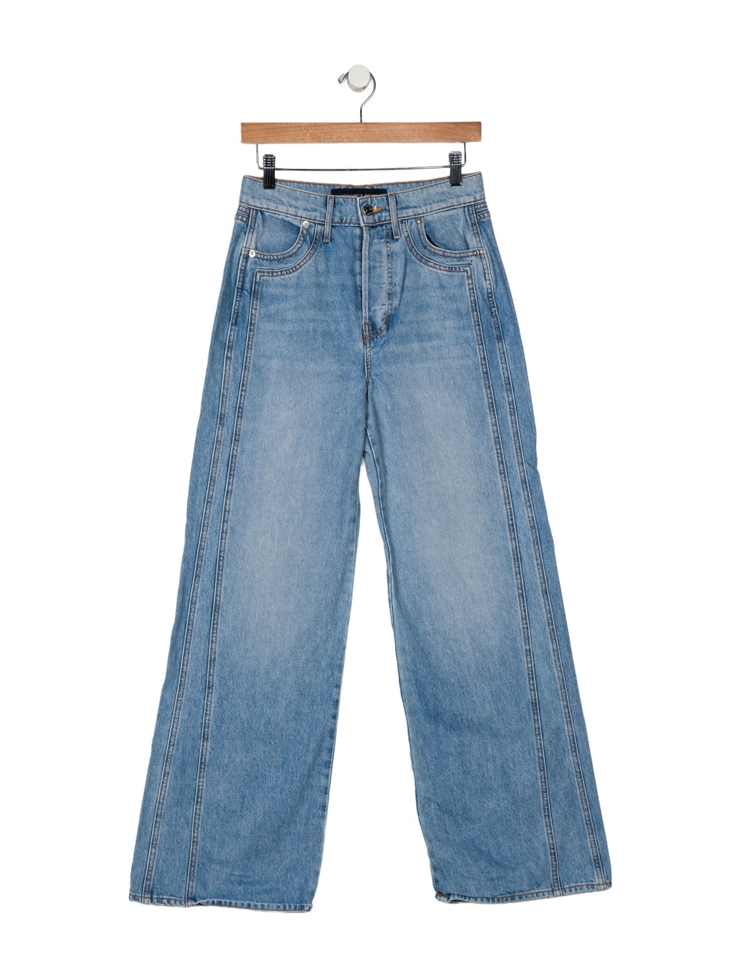 Veronica Beard High-Rise Wide Leg Jeans