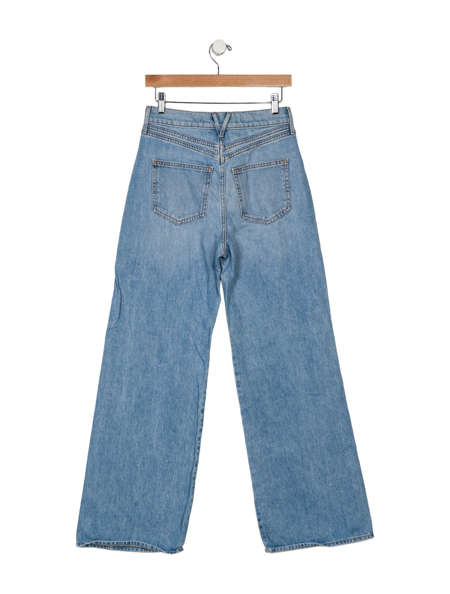 Veronica Beard High-Rise Wide Leg Jeans
