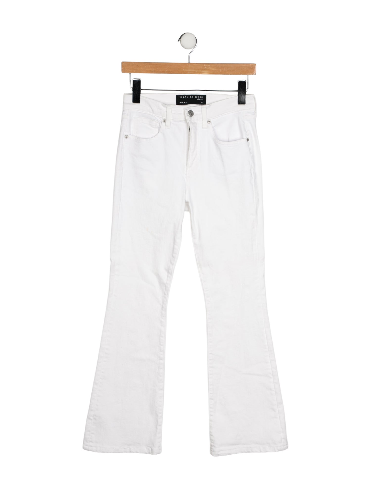 Veronica Beard High-Rise Wide Leg Jeans