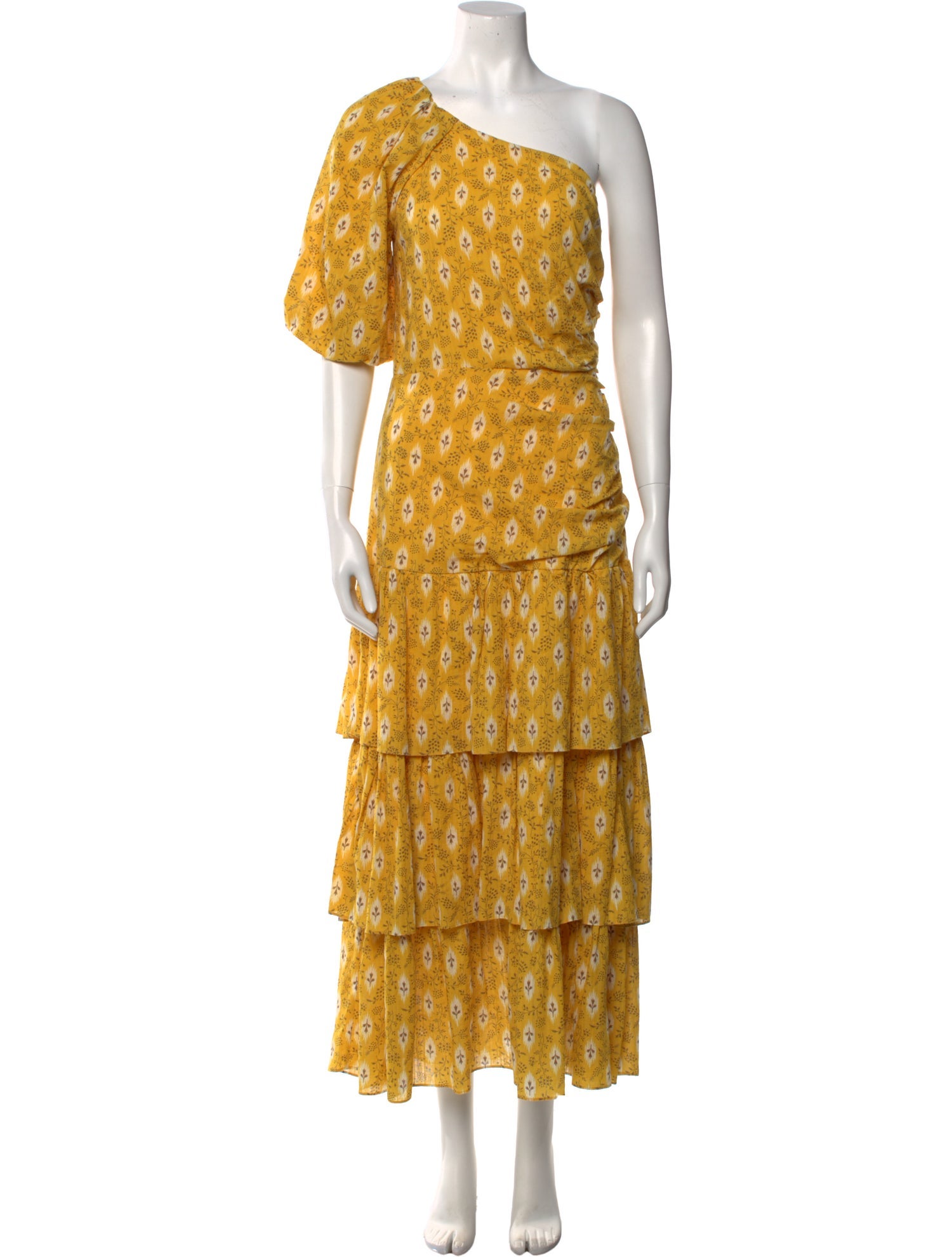 Veronica Beard Floral Print Long Dress