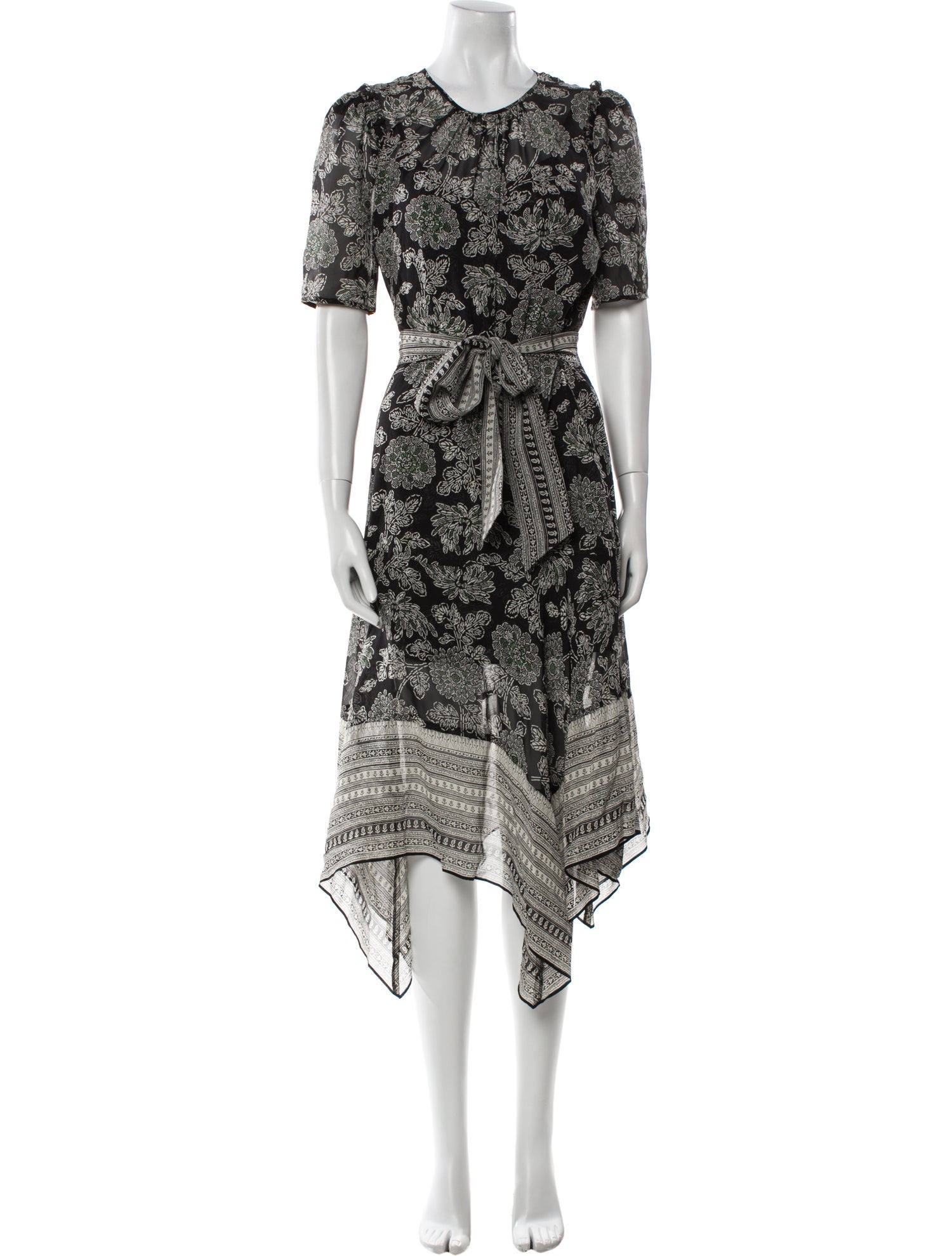 Veronica Beard Silk Midi Length Dress