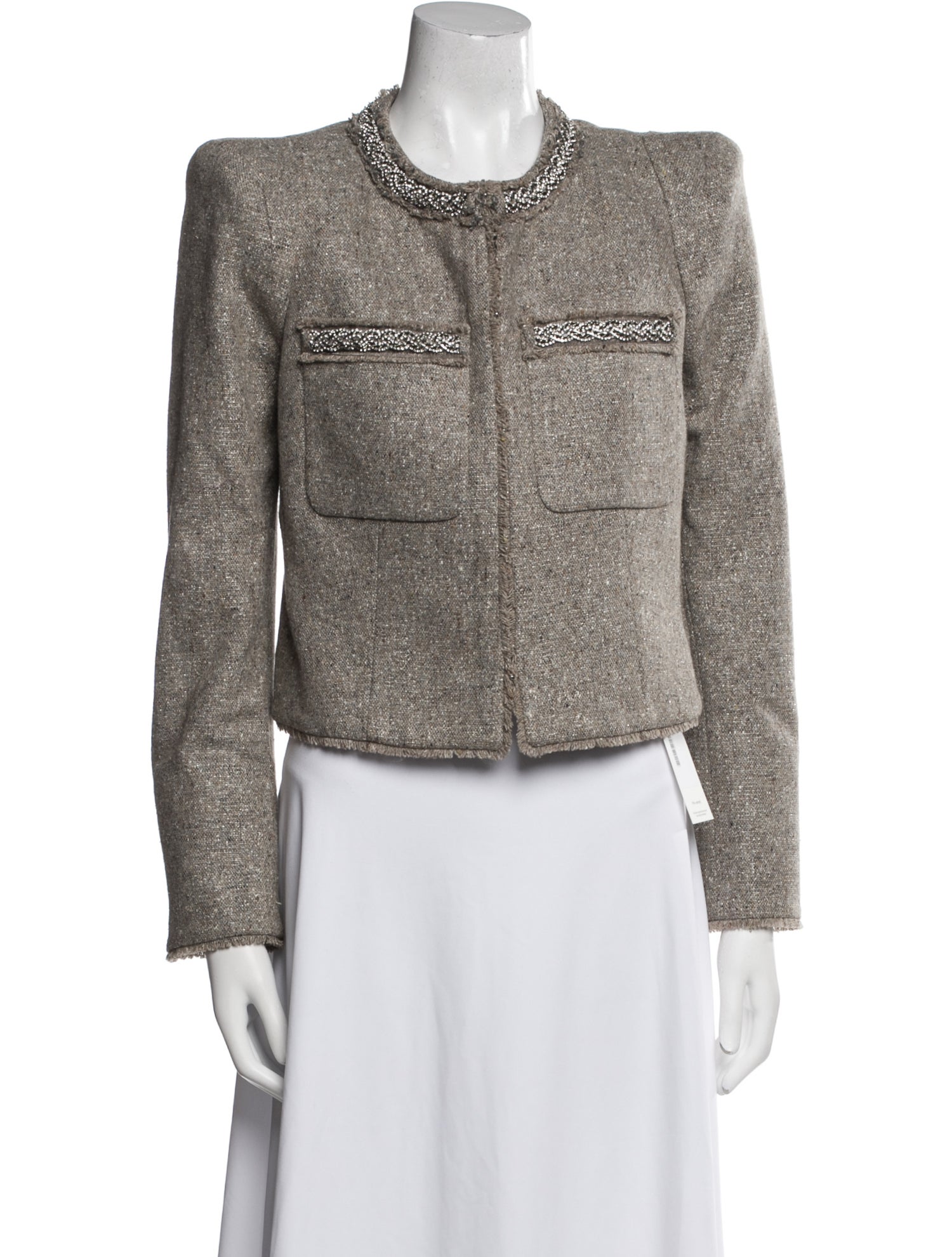 Veronica Beard Wool Tweed Pattern Jacket
