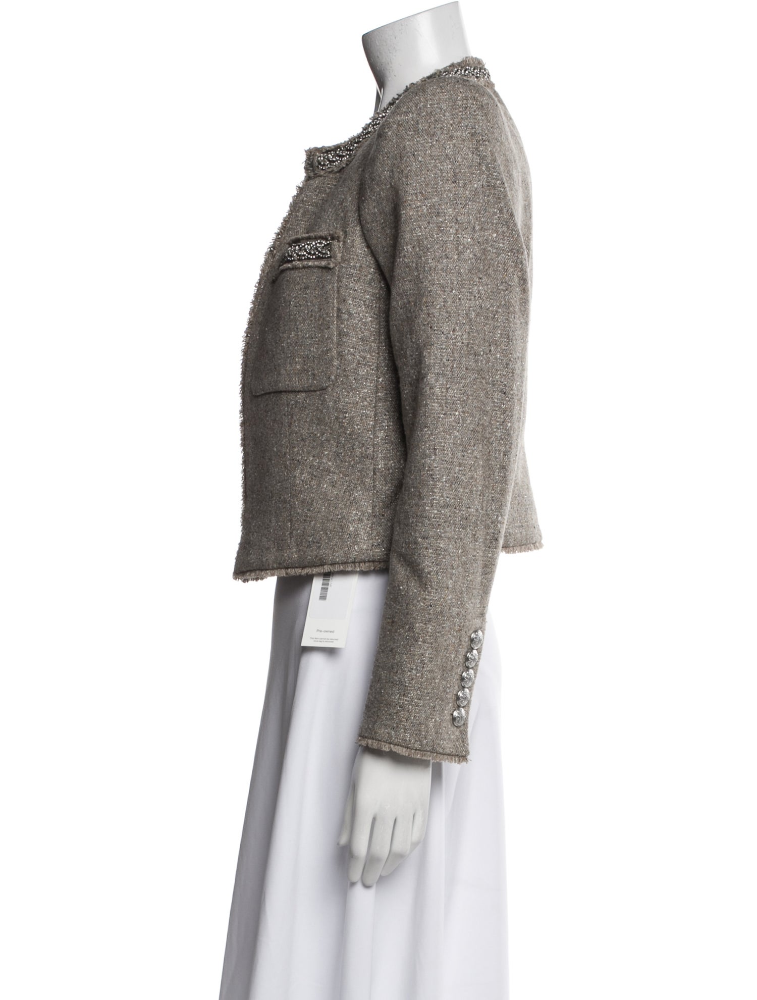 Veronica Beard Wool Tweed Pattern Jacket