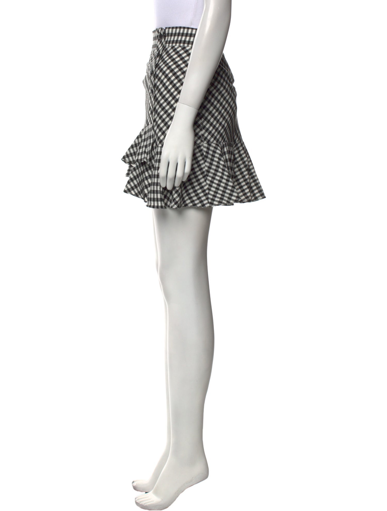 Veronica Beard Plaid Print Mini Skirt