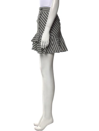 Veronica Beard Plaid Print Mini Skirt