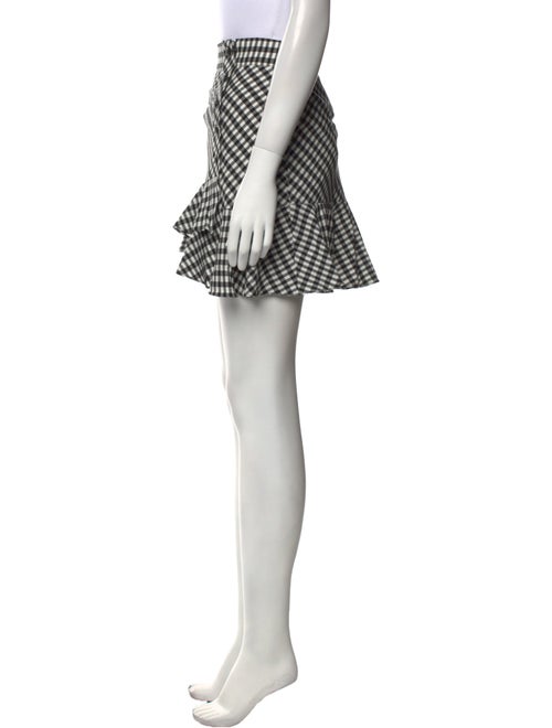 Veronica Beard Plaid Print Mini Skirt