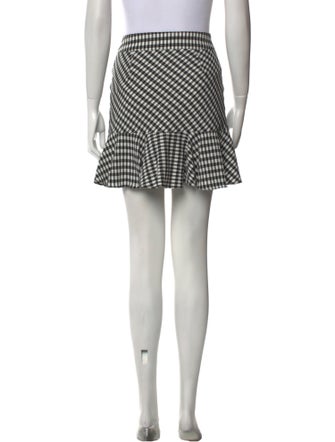 Veronica Beard Plaid Print Mini Skirt