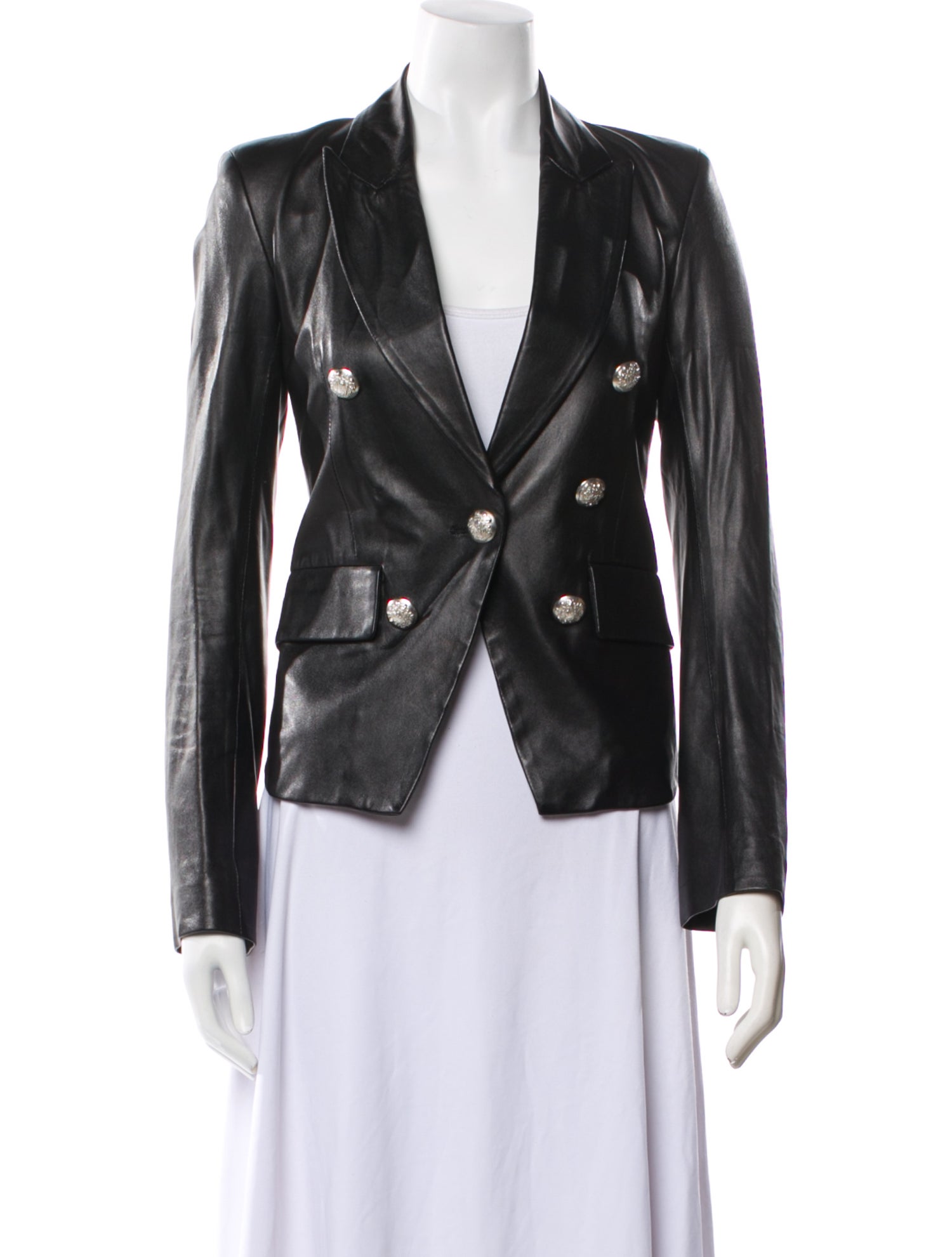 Veronica Beard Leather Blazer