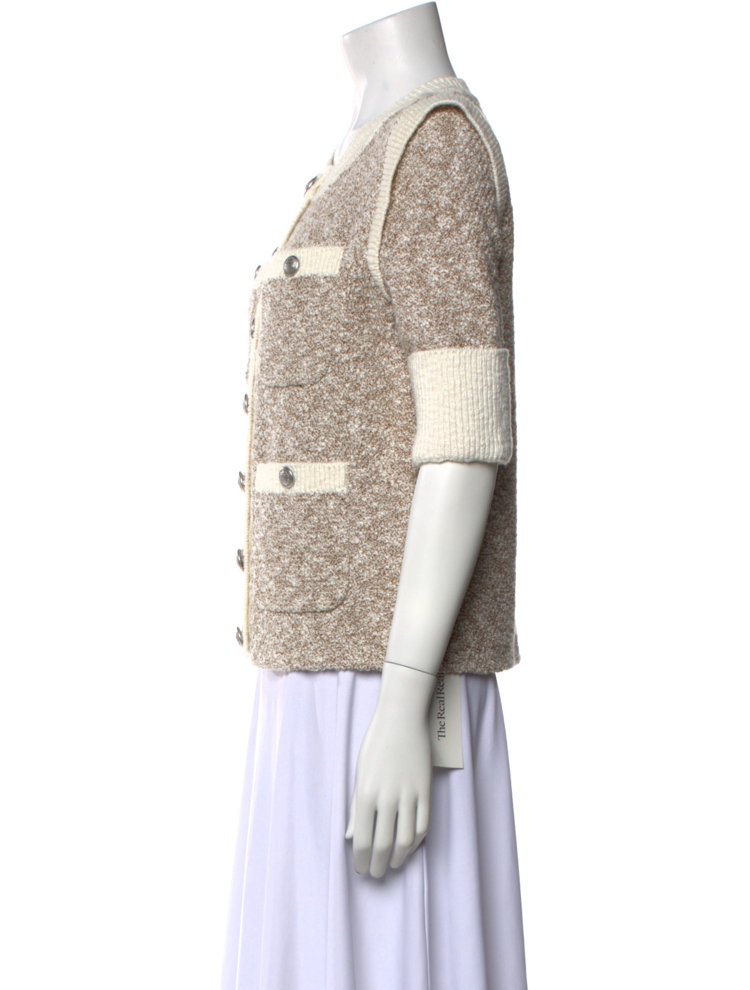 Veronica Beard Striped Crew Neck Sweater