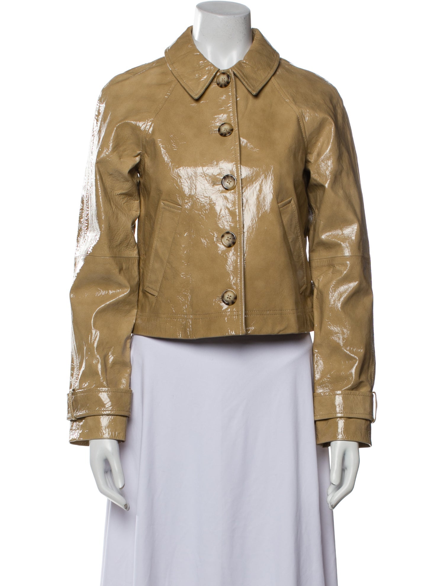 Veronica Beard Leather Trench Coat
