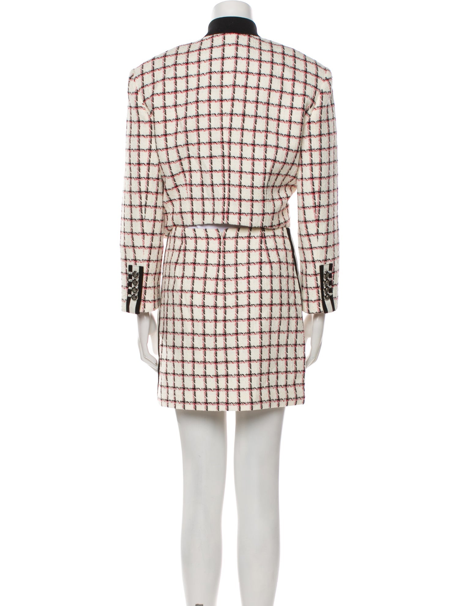 Veronica Beard Plaid Print Skirt Set