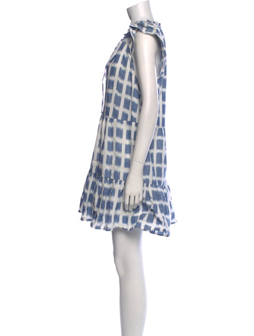 Veronica Beard Tie-Dye Print Mini Dress