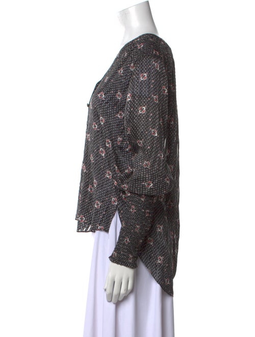 Veronica Beard Silk Printed Blouse