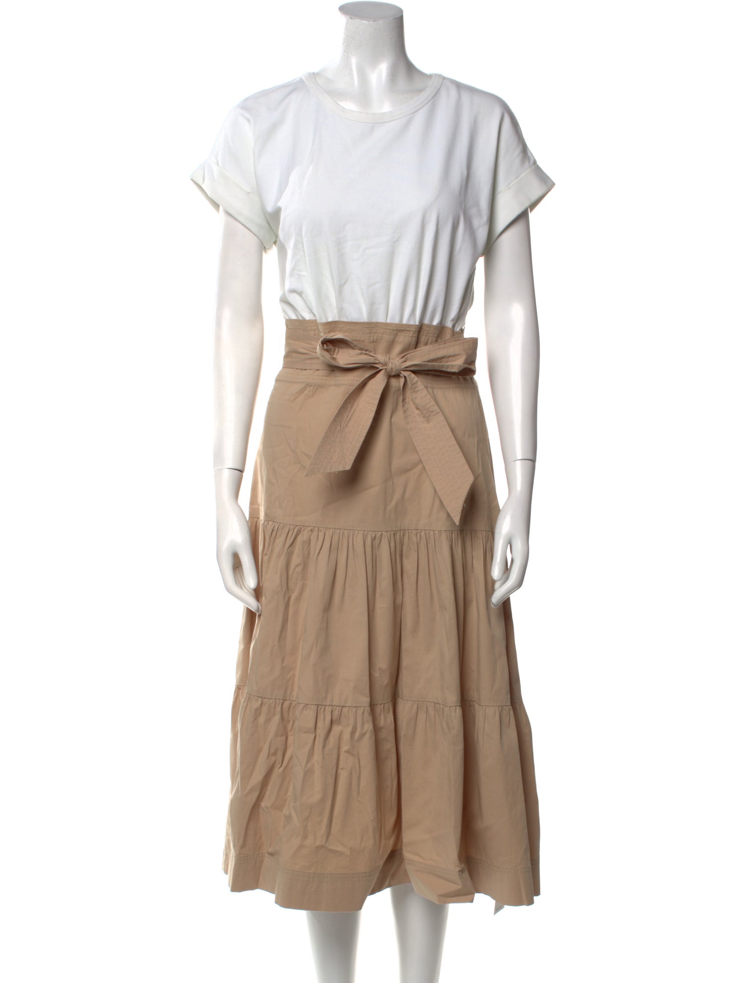 Veronica Beard Colorblock Pattern Midi Length Dress