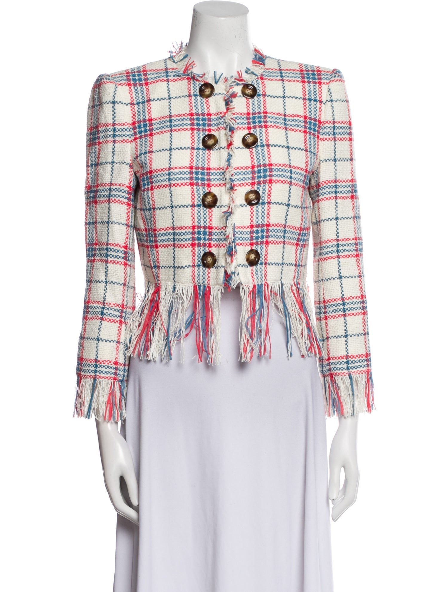 Veronica Beard Tweed Pattern Evening Jacket