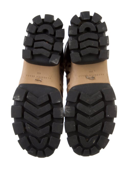 Veronica Beard Ponyhair Animal Print Combat Boots