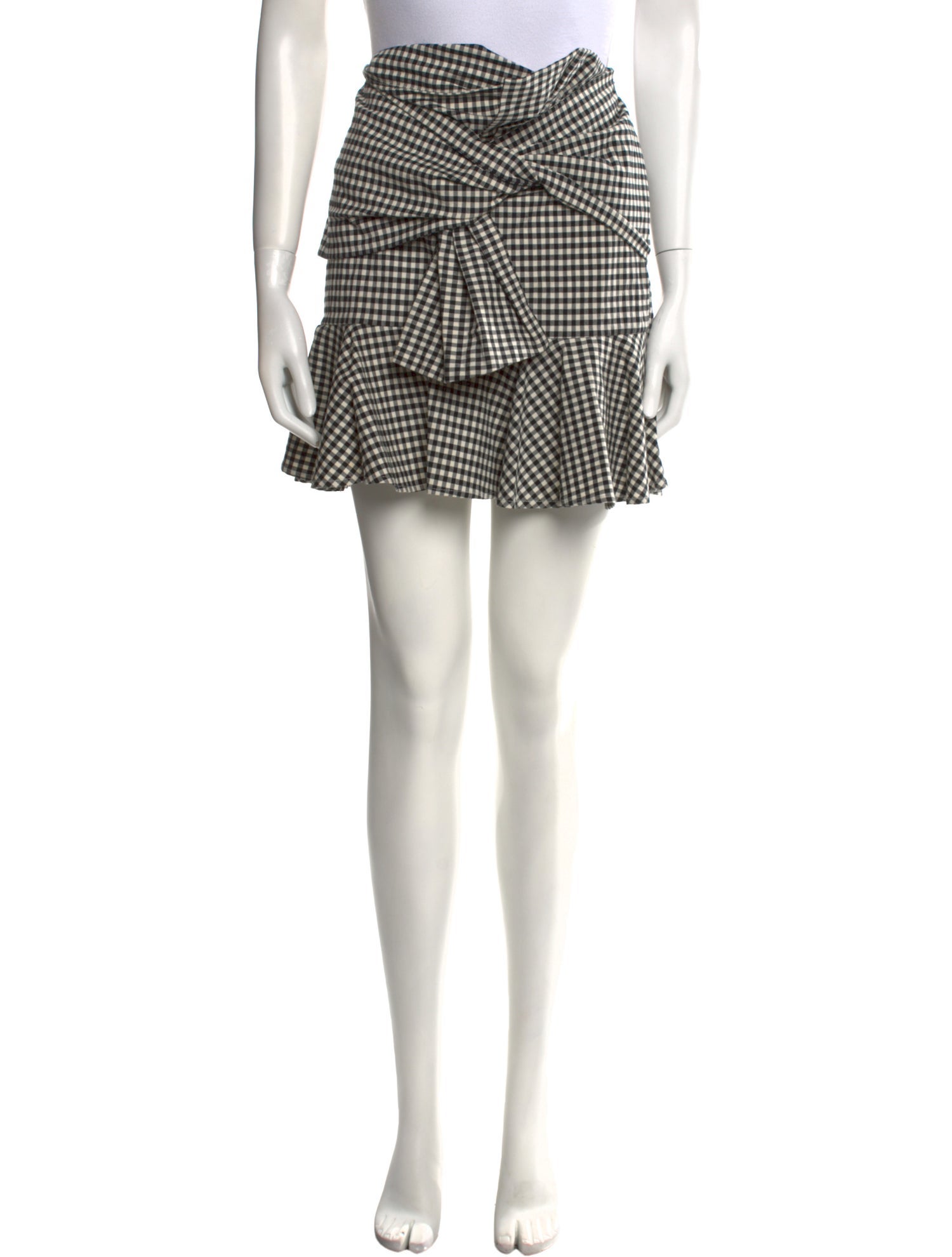 Veronica Beard Plaid Print Mini Skirt