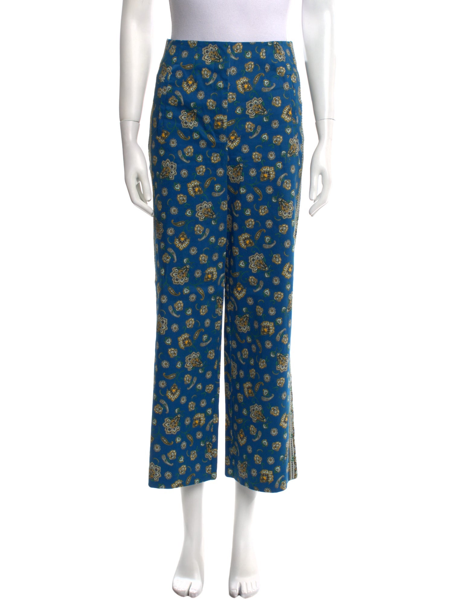 Veronica Beard Paisley Print Wide Leg Pants