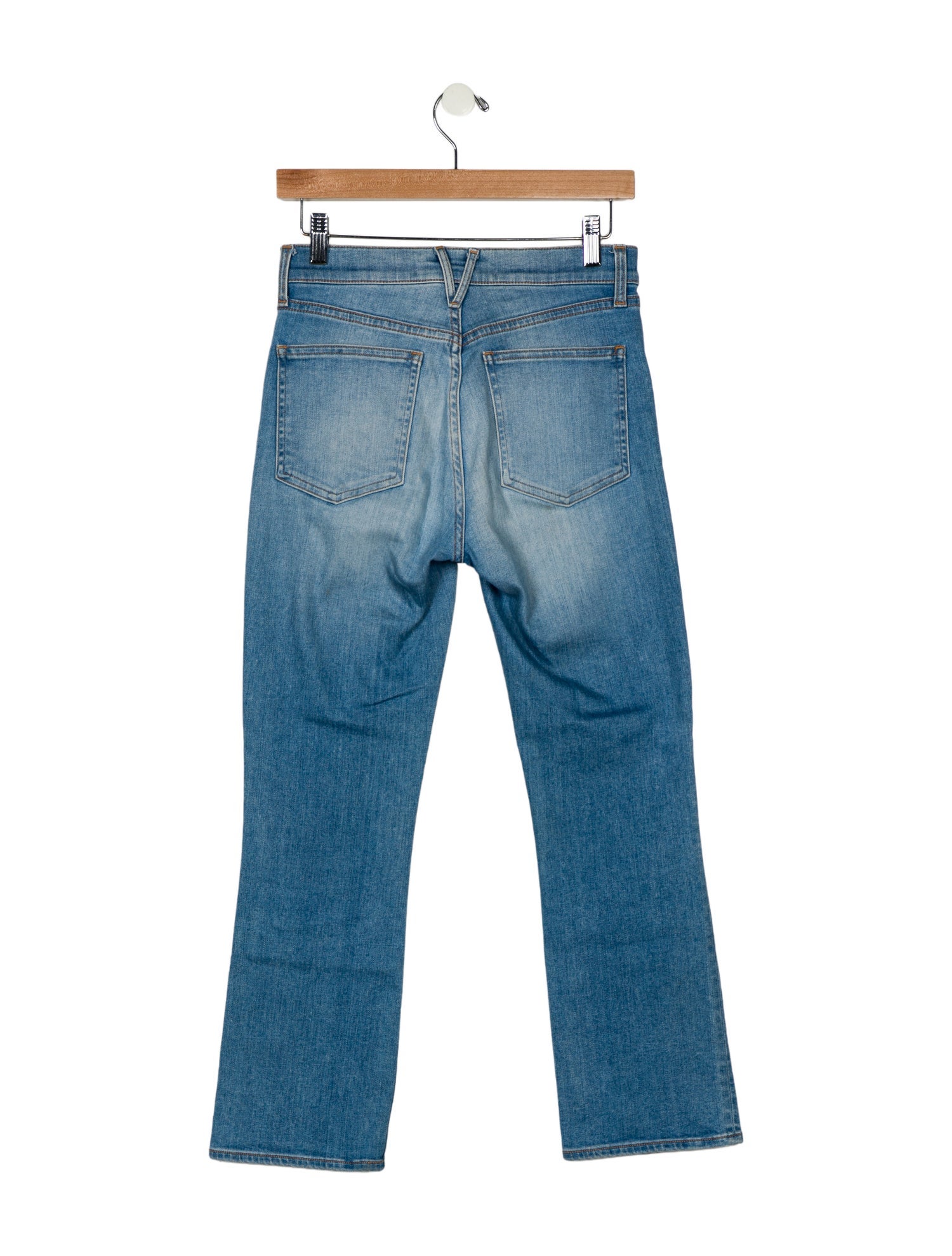 Veronica Beard Mid-Rise Straight Leg Jeans