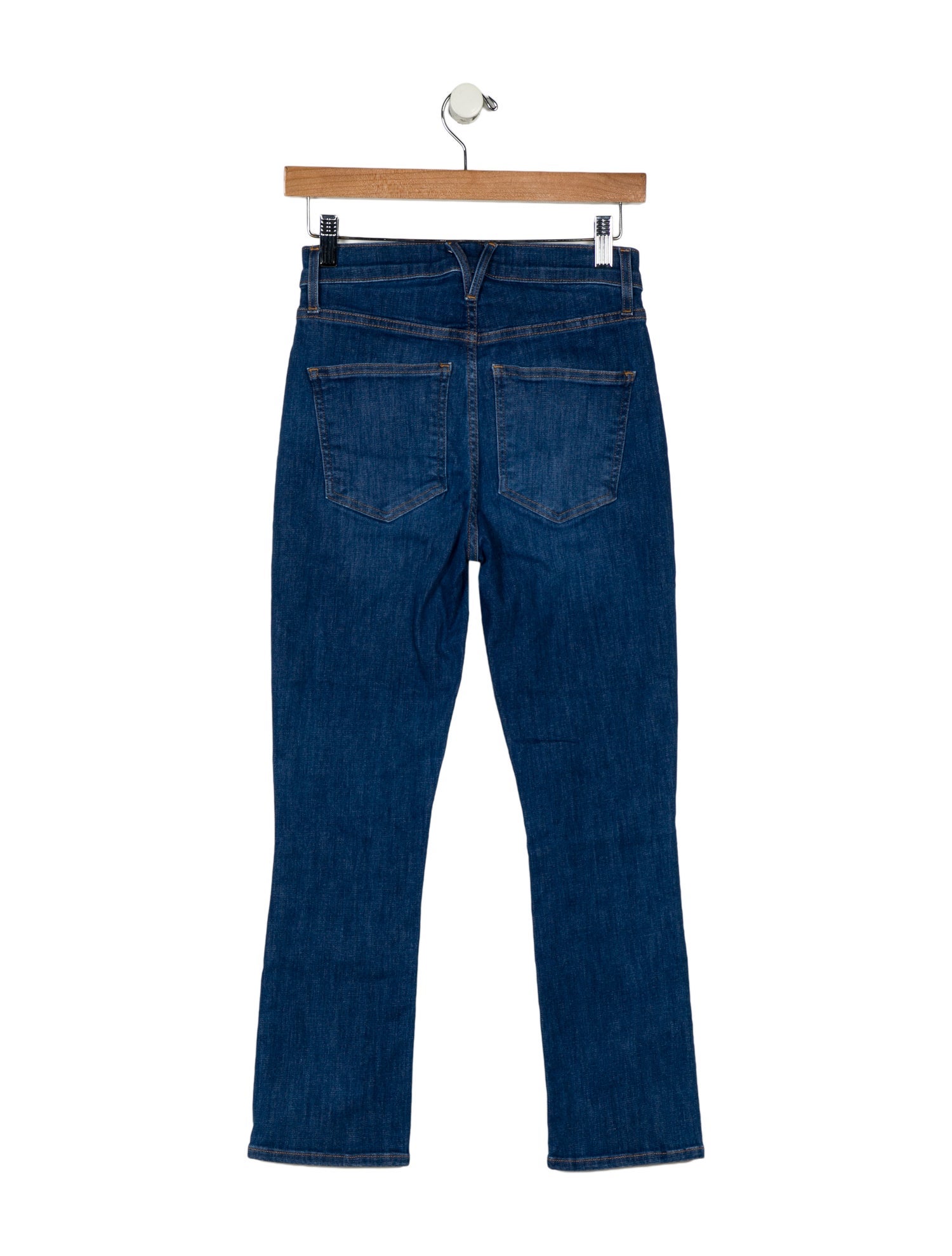Veronica Beard Mid-Rise Straight Leg Jeans