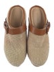 Veronica Beard Lambswool Studded Accents Mules