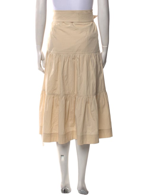 Veronica Beard Ruffle Embellishment Midi Length Skirt