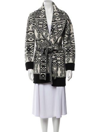 Veronica Beard Wool Printed Coat