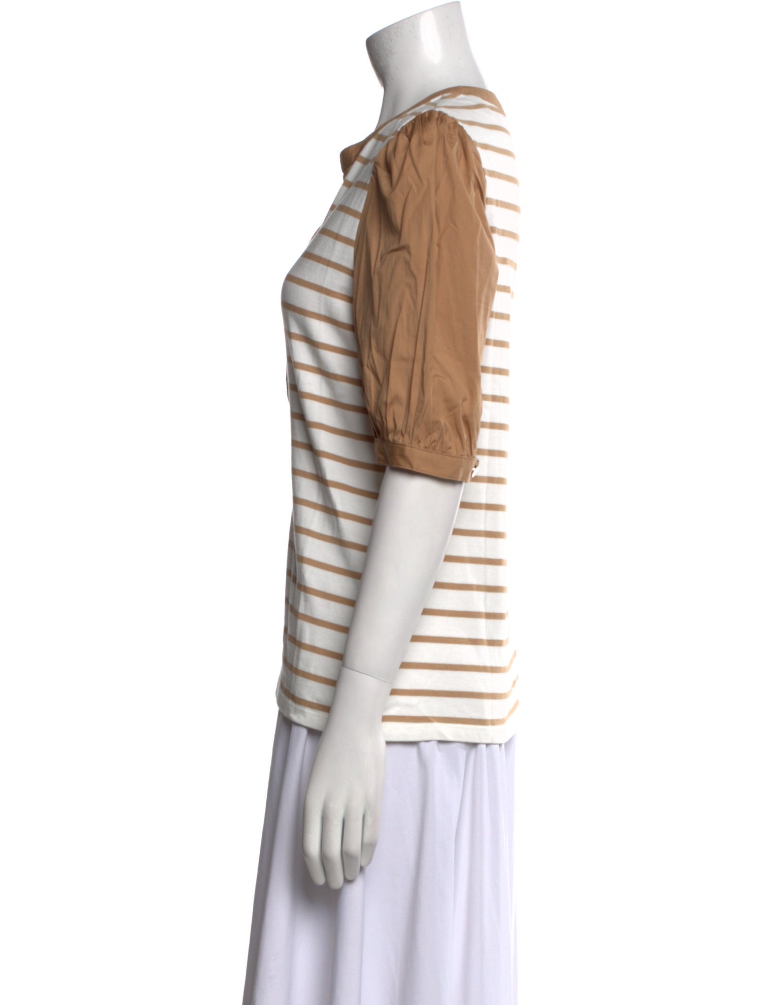 Veronica Beard Striped V-Neck Tunic