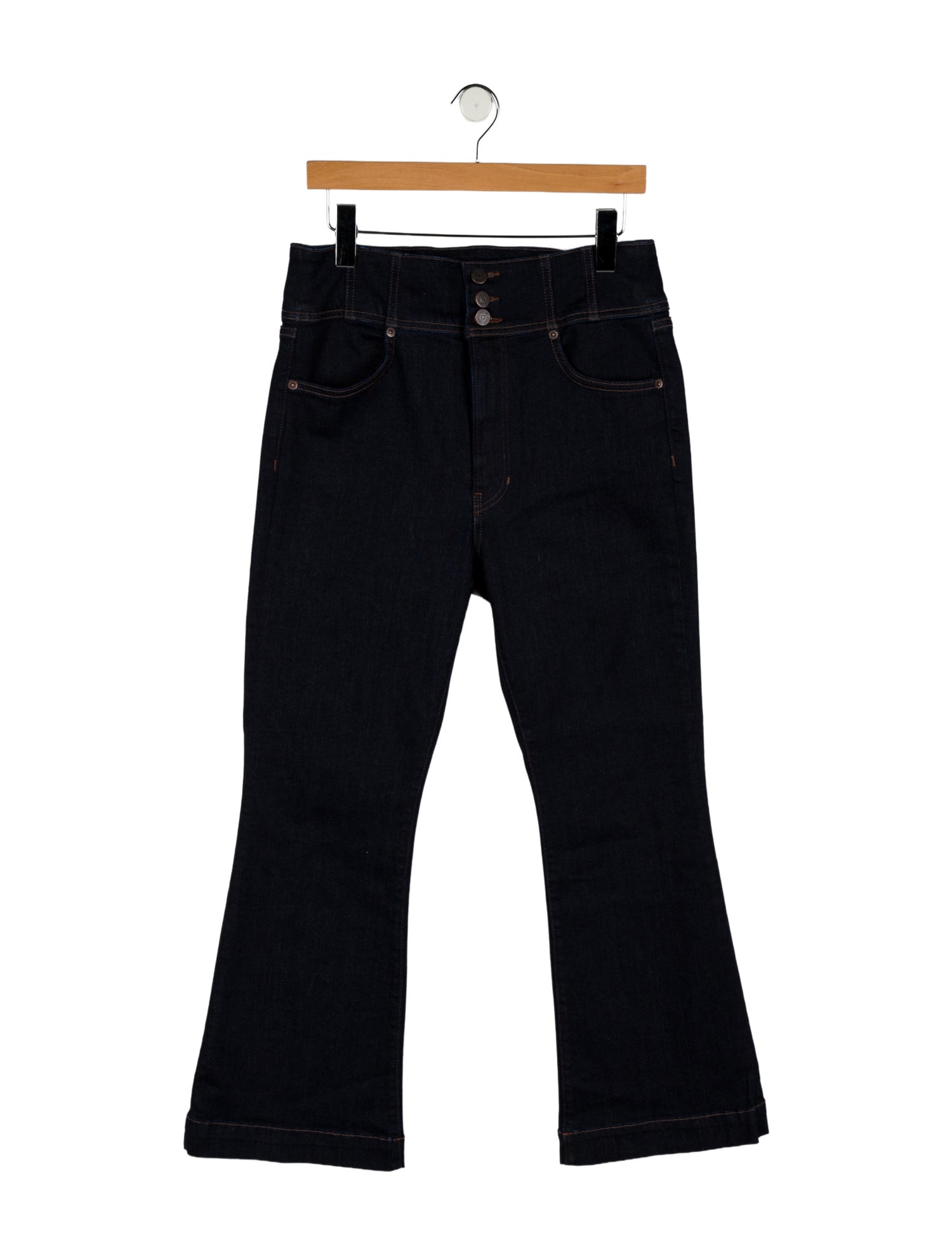 Veronica Beard High-Rise Wide Leg Jeans