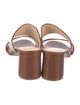 Veronica Beard Leather Colorblock Pattern Slides