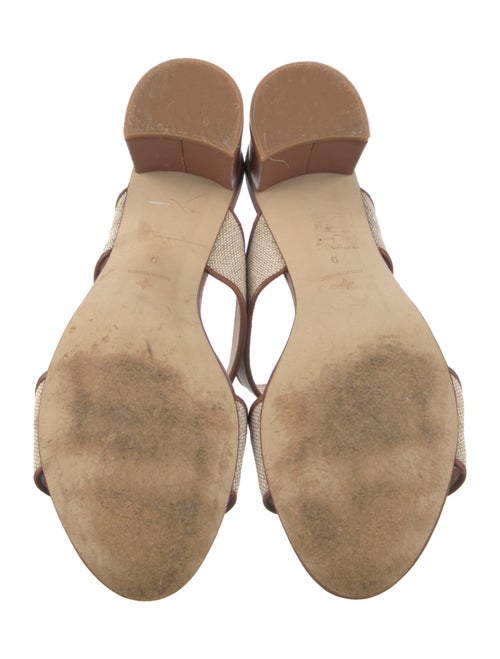 Veronica Beard Leather Colorblock Pattern Slides