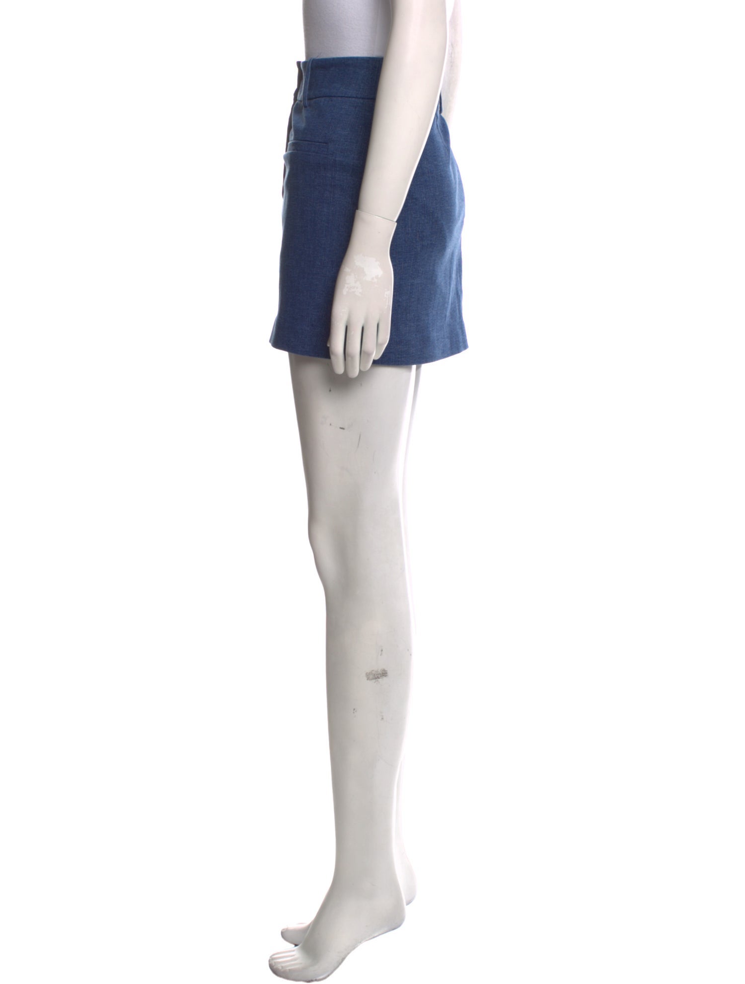 Veronica Beard Raw-Edge Trim Mini Skirt