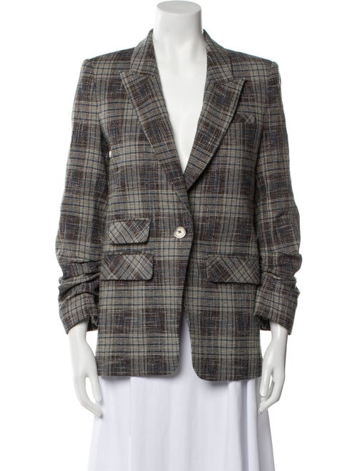 Veronica Beard Plaid Print Blazer