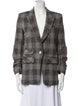 Veronica Beard Plaid Print Blazer