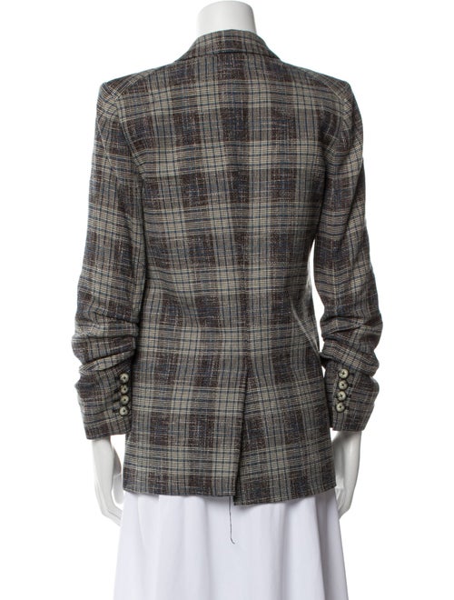 Veronica Beard Plaid Print Blazer