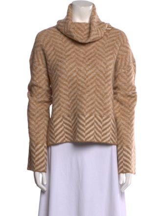 Veronica Beard Printed Turtleneck Sweater